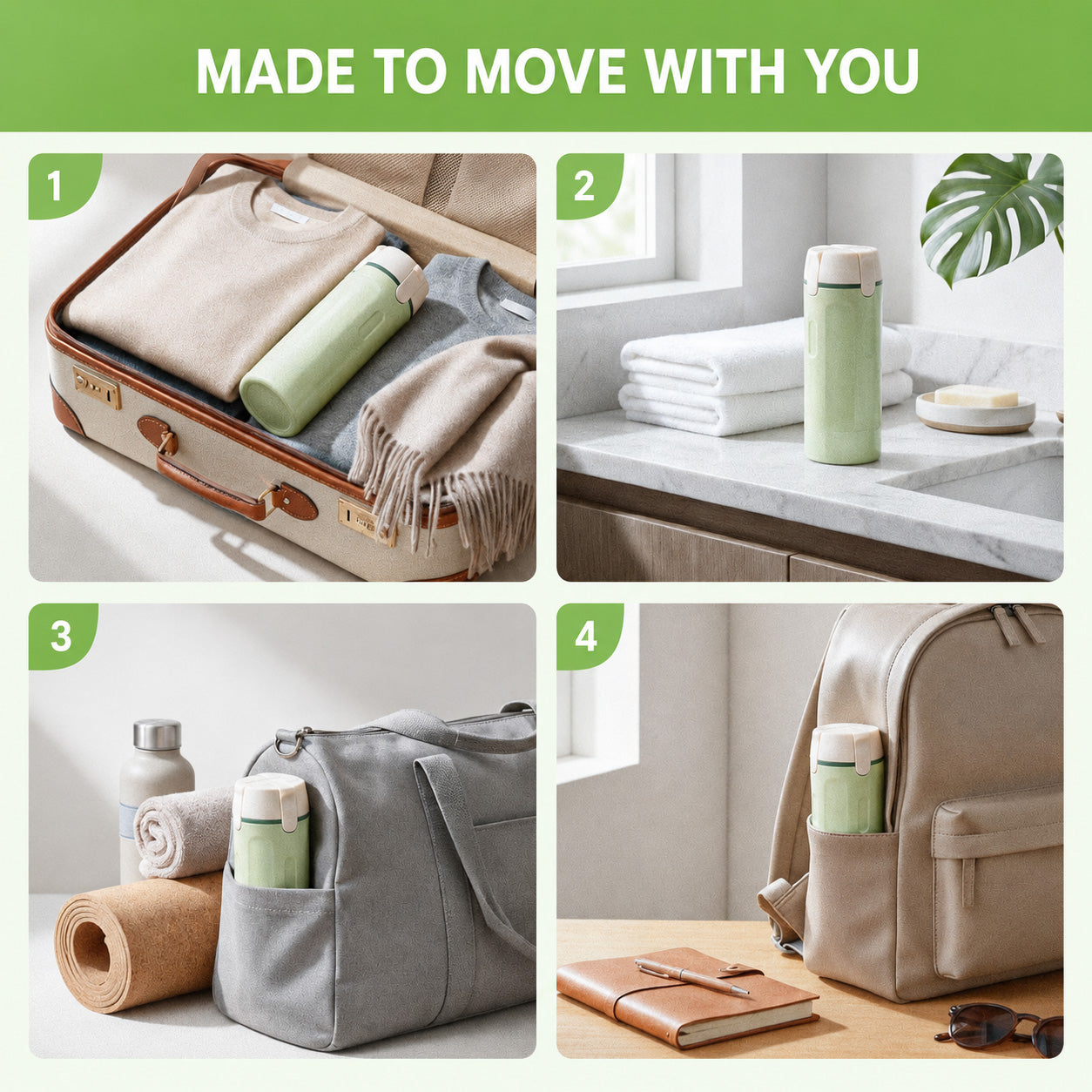 Travel Liquid Dispenser Bottles Set – Leak-Proof Refillable TSA Approved Travel Containers TheCartHive