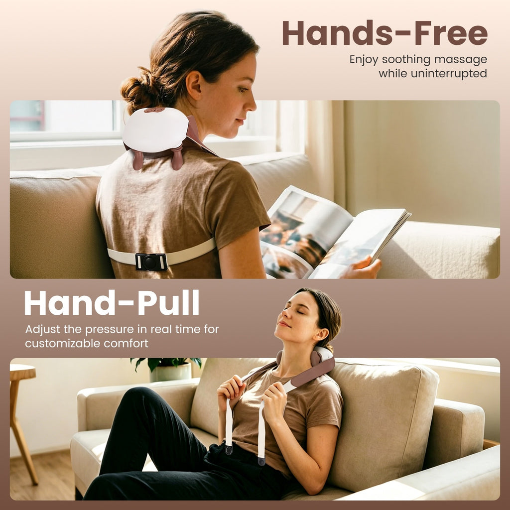 cordless shiatsu neck massager with heat